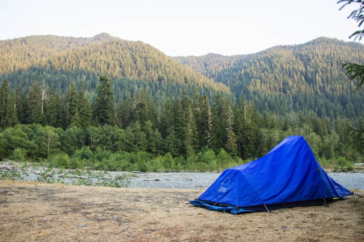 I stopped to take a shot of a camper's tent at Five Mile Island - gorgeous camp spot!